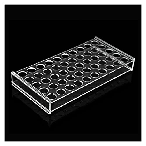 Prüfsäule, Laborausrüstung Ampullenständer Probenflaschenhalter 50-Well-Lochdurchmesser 11 12,5 17 19 23 mm Flaschengestell for 1 2 5 10 20 ml(2ml) von HEAGER