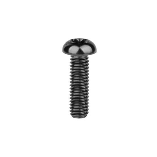 Titan-Schrauben, Schraubensatz 4 STK. Titanschrauben T30 Schraubenschlüssel Steigung 1,0 mm M6x(10-35) mm Mehrfarbig(Svart,35MM-M6) von HEAGER