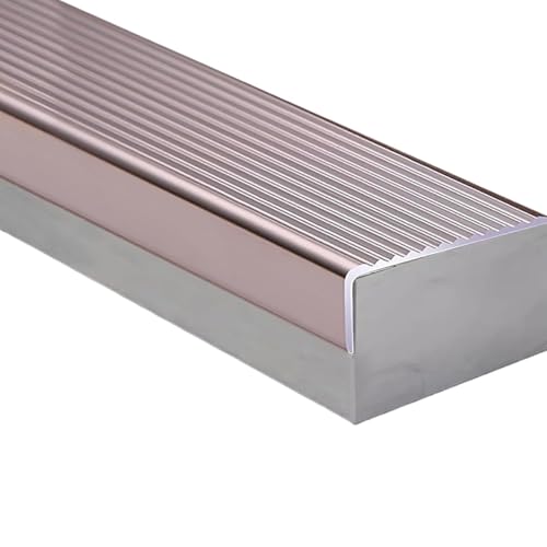 Treppenkantenkanten dekorieren, Aluminium-Stufen-Treppenkantenprofil, 90 cm, mehrfarbig, mehrere Größen(Purple,W3 x H2cm) von HEAGER