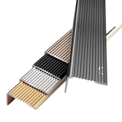 Treppenkantenkanten dekorieren, Treppenkantenschutz aus Aluminium in L-Form, mehrfarbig, mehrere Größen, 90 cm(Purple,W3 x H2cm) von HEAGER