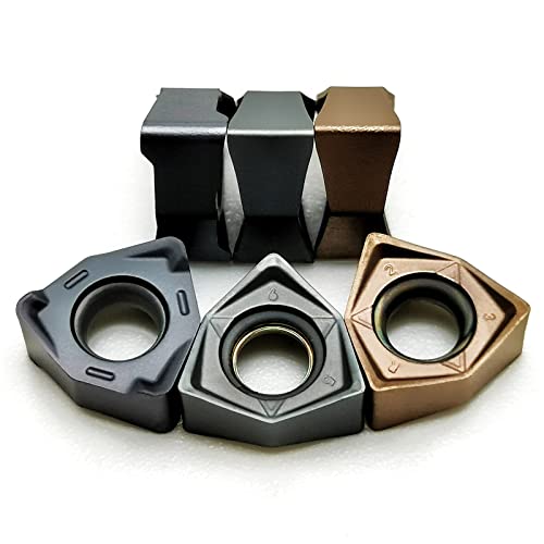 Werkzeuge für Drehmaschinen, 10 stücke Fräser Einsätze U040304 U040308EN KT8030 8060 planfräseinsatz hochwertiges Hartmetall-Drehwerkzeug Drehwerkzeug for mfwn U4(Wnmu040308en Kt8060) von HEAGER
