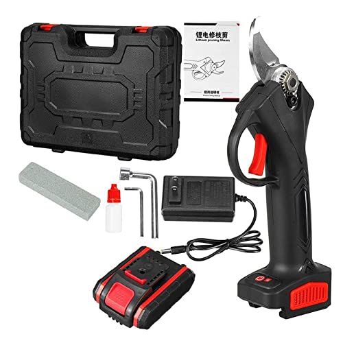 49MM elektrische Akku-Gartenschere mit 2PC 20000mAh Lithium-Ionen-Akku Astschere Effizienter Obstbaum-Bonsai-Astschneider,Effizientes Schneiden(1 Battery) von HEALBYBLE