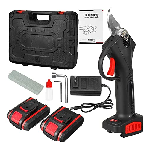 49MM elektrische Akku-Gartenschere mit 2PC 20000mAh Lithium-Ionen-Akku Astschere Effizienter Obstbaum-Bonsai-Astschneider,Effizientes Schneiden(2 Battery) von HEALBYBLE