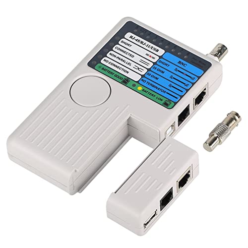 Fernbedienung RJ11 RJ45 USB BNC LAN Netzwerkkabelprüfgerät for UTP STP LAN. Kabel-Tracker-Detektor-Top-Qualitäts-Tool,Hohe Haltbarkeit von HEALBYBLE