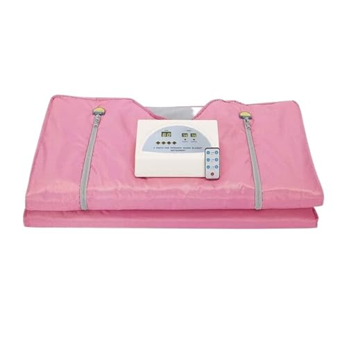 Fettverbrennende Saunadecke Slimmin for Gewichtsverlust Spa Detox Infrarot Romote Control, Heizdecke for den Body Shaper zu Hause,Saunasitzungen zu Hause(Pink) von HEALBYBLE