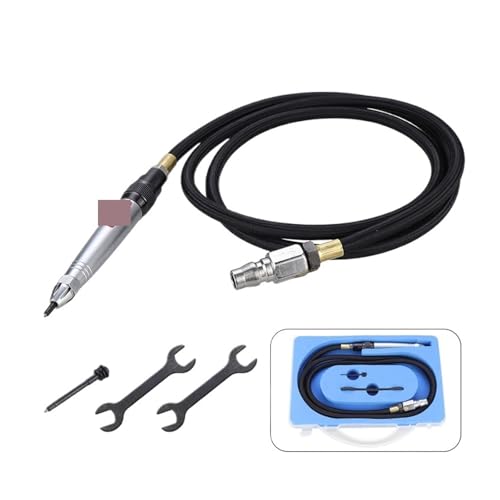 Geräuscharmes Hochgeschwindigkeits-Mini-Pneumatik-Gravierstift-Werkzeug, pneumatische Gravurstift-Meißelmaschine 093W,Kraftpaket-Leistung von HEALBYBLE