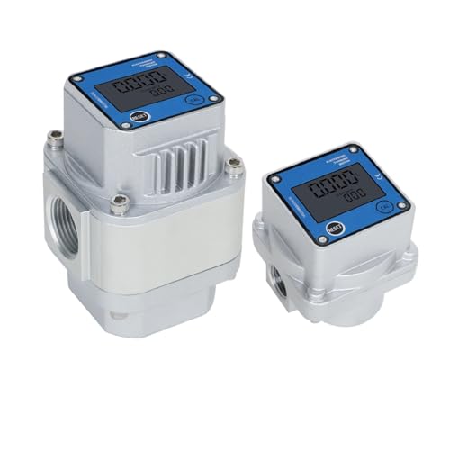 Kompakter Erdgas-Durchflussmesser, digitaler Gas-Durchflussmesser, hochpräziser rotierender Gas-Durchflussmesser mit Anzeige,Durchflussrate überwachen(DN25 LCD Electronic) von HEALBYBLE