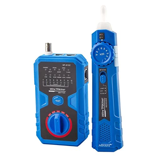 NF-813C. Netzwerkkabelprüfgerät for Ethernet Lan Kabel-Festnetz-Testwerkzeug-Schaltung-Detektor-Kabel-Kabel-Kabel,Hohe Haltbarkeit von HEALBYBLE