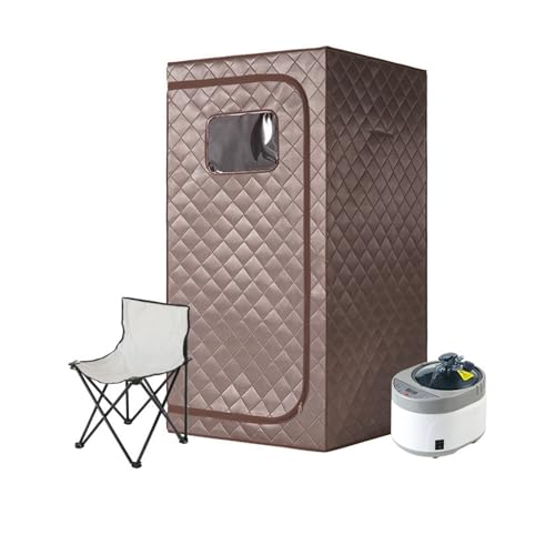 Tragbare Dampfsauna, 2-Personen-Saunazelt, Sauna-Rakete, Heimsauna-Set, Zwei-Personen-Ganzkörper-Spa mit großem Raum, 1 Stück 4-Liter-Dampfgarer,Saunasitzungen zu Hause von HEALBYBLE