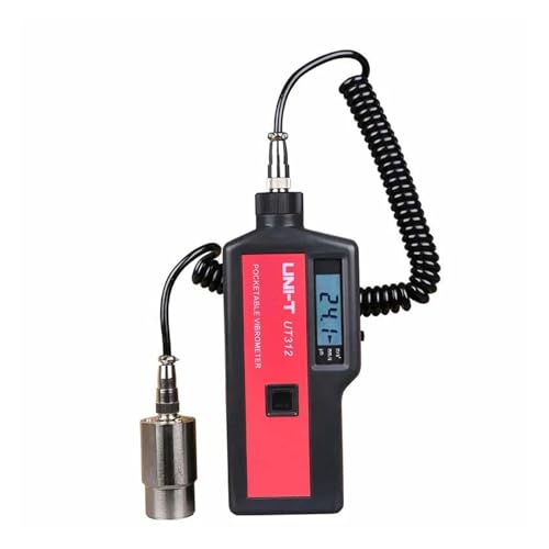 UT-312 Tragbarer LCD-Vibrationsanalysator-Tester Messgerät Vibrometer mit geteiltem Sensorsignalkabel und Sensor,Messbereich von HEALBYBLE