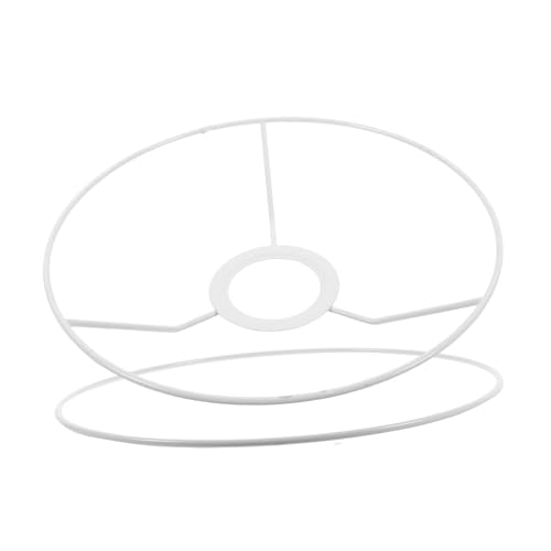 HEALEEP 1 Paar DIY Lampenschirm Fassung Runder Lampenschirm Ring aus Durchmesser Passend für Tischlampe Pendelleuchte Deckenlampe Einfache Installation Vintage Design von HEALEEP