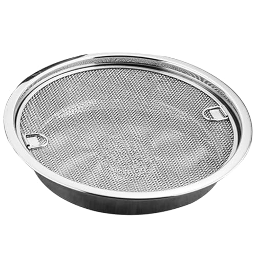 HEALEEP 1 Satz Gemüse Abtropfnetz mit Tablett Öl Abtropfwerkzeug für Obst Gemüse und Geschirr Hochwertiges Rostfreies Abtropfgestell für Küche und Grill HEALEEP 1 Satz Gemüse Abtropfnetz mit Tablett Öl Abtropfwerkzeug für Obst Gemüse und Geschirr Hochwertiges Rostfreies Abtropfgestell für Küche und Grill von HEALEEP