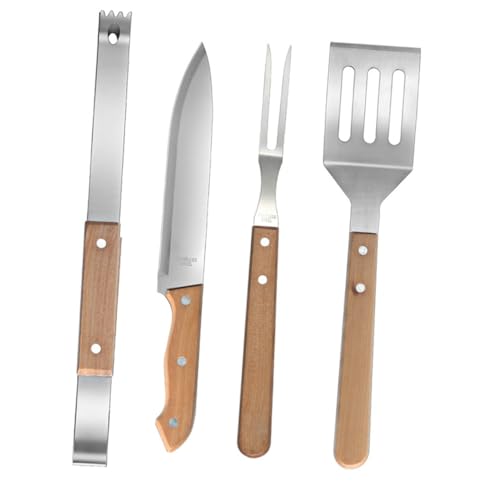HEALEEP 1 Satz Grillwerkzeug Set Teilig mit Holzgriffen BBQ Zubehör für Camping Picknick und Grillpartys Robuste und Langlebige Grillutensilien für und Gemüse HEALEEP 1 Satz Grillwerkzeug Set Teilig mit Holzgriffen BBQ Zubehör für Camping Picknick und Grillpartys Robuste und Langlebige Grillutensilien für und Gemüse von HEALEEP