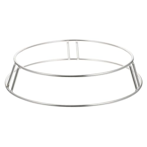 HEALEEP 1 Stück Dampfgarer Topfständer Hoher Hitzebeständiger Topfhalter für Gängigen Kochtöpfe Robuste Konstruktion für Küche Silber von HEALEEP