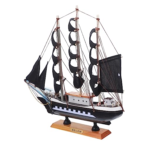 HEALEEP 1 Stück Holz Piraten Schiff Modell Mediterranes Segelboot für Heimdekoration als Einzigartiges Deko Element für Tische und Fotoshootings HEALEEP 1 Stück Holz Piraten Schiff Modell Mediterranes Segelboot für Heimdekoration als Einzigartiges Deko Element für Tische und Fotoshootings von HEALEEP