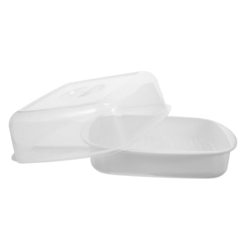 HEALEEP 1 Stück Mikrowellen Dampfgarer Steamer Box Weiß für Gemüse und Fisch Transparentes Design für Optimale Sicht Leicht zu Reinigen Gleichmäßige Erwärmung HEALEEP 1 Stück Mikrowellen Dampfgarer Steamer Box Weiß für Gemüse und Fisch Transparentes Design für Optimale Sicht Leicht zu Reinigen Gleichmäßige Erwärmung von HEALEEP