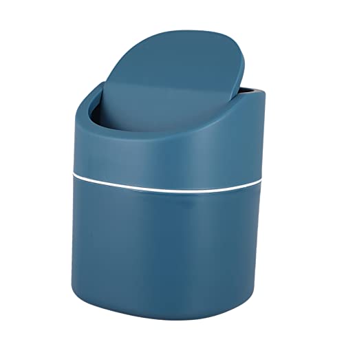 HEALEEP 1 Stück Mini Mülleimer mit Deckel Kreativer Abfallbehälter Dunkelblau für Schreibtisch und Auto für Kleine Abfälle und Platzsparend und Handlich HEALEEP 1 Stück Mini Mülleimer mit Deckel Kreativer Abfallbehälter Dunkelblau für Schreibtisch und Auto für Kleine Abfälle und Platzsparend und Handlich von HEALEEP