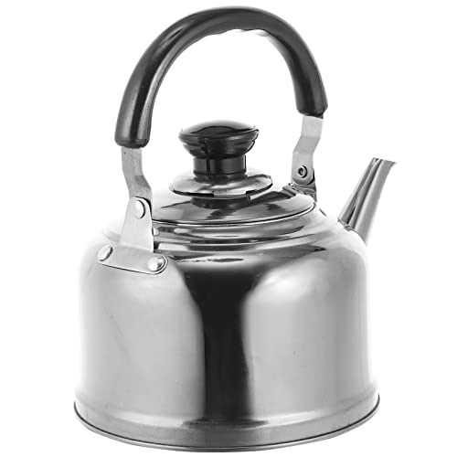 HEALEEP 1 Stück Teekessel Robuster Pfeifender Wasserkocher für Induktionsherd Gas Großes Fassungsvermögen mit Scald Griff für Tee Heiße Getränke von HEALEEP