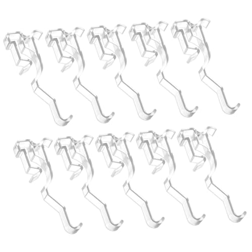 HEALEEP 10 Stück Teiliges Transparente Lamellenvorhang Clips aus Kunststoff Rutschfeste und Kratzfreie Halteklammern für Fensterjalousien Ersatzclips für Lamellenvorhänge im Wohn und von HEALEEP