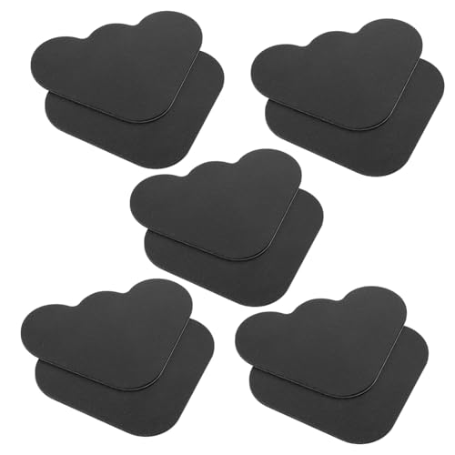 HEALEEP 10 Stück rutschfeste Aufkleber Pads Teppichunterlage Waschbar Aus Rutschfester Teppich Böden Teppich -eckgreifer Drinnen Teppichaufkleber Für Teppiche Schutz Greifleiste Pu Schwarz von HEALEEP