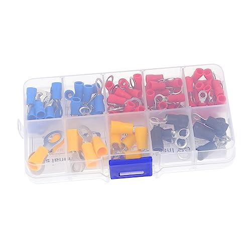 HEALEEP Isolierter Kabelverbinder Satz 102 Teile Ring Butt Spleiße Praktische Drahtterminal Stecker für Automotive und Marineanwendungen von HEALEEP