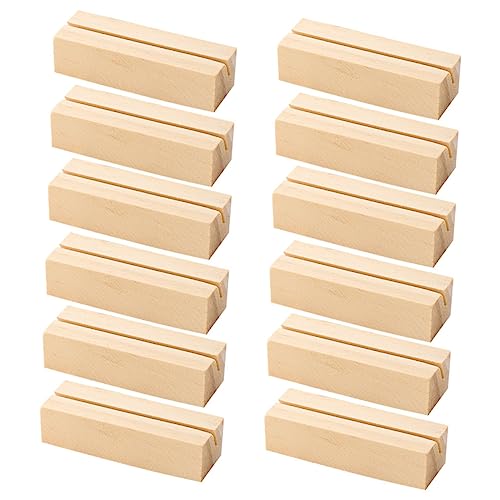HEALEEP 12 Stück Holz Kartenhalter Rechteckig Memo Foto Ständer für Hochzeiten Partys Multifunktional für Notizen und Erinnerungen HEALEEP 12 Stück Holz Kartenhalter Rechteckig Memo Foto Ständer für Hochzeiten Partys Multifunktional für Notizen und Erinnerungen von HEALEEP