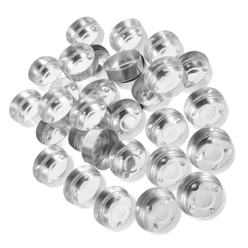 HEALEEP 150 Stück Leere Aluminium Teelichthalter Metallkerzenschalen Leichte Kerzengläser für DIY Aromatherapie Kerzenherstellung Veranstaltungen Wie Weihnachten Hochzeit Geburtstag von HEALEEP