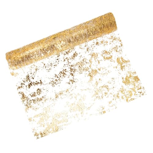 HEALEEP 1rolle Goldener Tischläufer Aus Vliesstoff Elegante Tischdekoration Für Hochzeiten Geburtstagsfeiern Und Besondere Anlässe Langlebig Und Pflegeleicht Festliche Tischdeko Für von HEALEEP