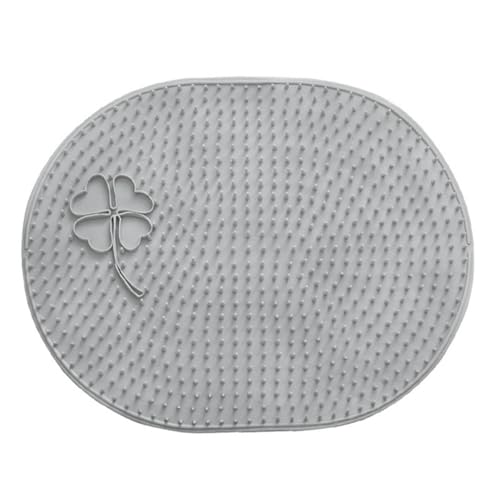 HEALEEP 1Stück Fußmassage Pad mit Saugfunktion Multifunktionale Fußreinigungsmatte zur Fußpflege rutschfest Weichbürste für Entspannende Fußmassage und Optimale Hygiene der Dusche von HEALEEP