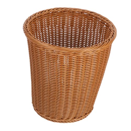 HEALEEP 1Stück Rattan Handgewebter Mülleimer aus Umweltfreundlichem Vielseitig Einsetzbar Abfallbehälter oder Aufbewahrungskorb Stilvolles Design von HEALEEP