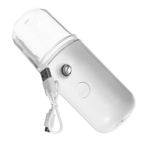 HEALEEP 1Stück USB Luftbefeuchter Diffusor Tragbarer Sprühbefeuchter für Schlafzimmer und Büro Aromatherapie Leise und Leicht zu Reinigen Weiß von HEALEEP
