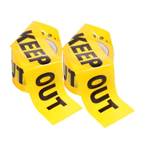 HEALEEP 2 Rollen Caution Tape Warnband ohne Kleber für Sicherheitsmarkierung Vielseitig Einsetzbar für Baustellen und Gefahrenbereiche Wetterfest und Leicht zu Handhaben HEALEEP 2 Rollen Caution Tape Warnband ohne Kleber für Sicherheitsmarkierung Vielseitig Einsetzbar für Baustellen und Gefahrenbereiche Wetterfest und Leicht zu Handhaben von HEALEEP