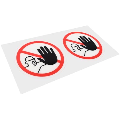HEALEEP 2 Stück Do Not Touch Warnschild Aufkleber Selbstklebend Sicherheitslabel für Gefährliche Geräte Klare Muster Leicht Anzubringen für Effektiven Schutz HEALEEP 2 Stück Do Not Touch Warnschild Aufkleber Selbstklebend Sicherheitslabel für Gefährliche Geräte Klare Muster Leicht Anzubringen für Effektiven Schutz von HEALEEP