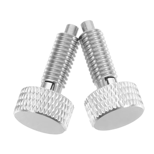 HEALEEP 2 Stück Edelstahl Handgriff Federndes Druckstück Einziehbarer Selbstsichernder Rastbolzen für Mechanische und Elektronische Anwendungen Präzise Steuerung Schnelle Montage von HEALEEP