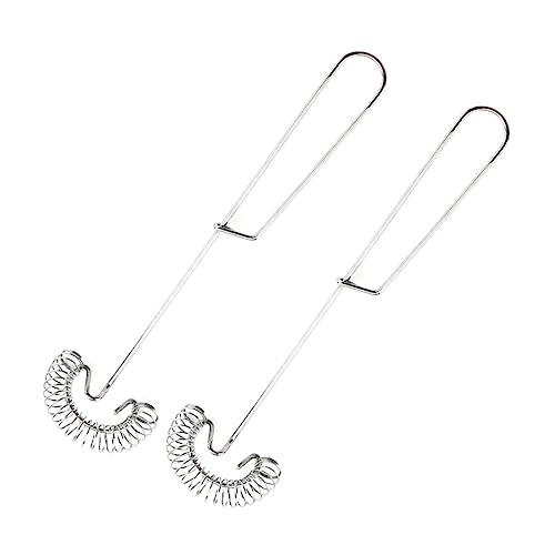 HEALEEP 2 Stück Eiermixer aus Multifunktionale Küchenhelfer mit Federdesign für Gleichmäßiges Rühren und Kochen Handrührgerät für Eier und Saucen Platzsparend mit Haken zur Aufbewahrung von HEALEEP