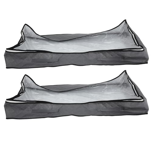 HEALEEP 2 Stück Faltbare Aufbewahrungstasche für Unterbett mit Fenster für Bettdecken und Kleidung Staubdicht und Tragbar aus Robustem Material Platzsparend HEALEEP 2 Stück Faltbare Aufbewahrungstasche für Unterbett mit Fenster für Bettdecken und Kleidung Staubdicht und Tragbar aus Robustem Material Platzsparend von HEALEEP