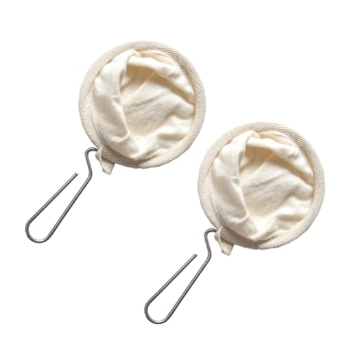HEALEEP 2 Stück Flanell Kaffeesieb Wiederverwendbare Kaffeefilter für Handaufguss Langlebig und Leicht Geeignet für Camping und Reisen Sorgt für Reinen Kaffeegenuss von HEALEEP
