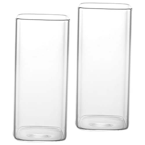 HEALEEP 2 Stück Hochborosilikat Frühstücksbecher Mikrowellengeeignet Wiederverwendbare Trinkgläser für Milch Saft und Wasser Transparent HEALEEP 2 Stück Hochborosilikat Frühstücksbecher Mikrowellengeeignet Wiederverwendbare Trinkgläser für Milch Saft und Wasser Transparent von HEALEEP