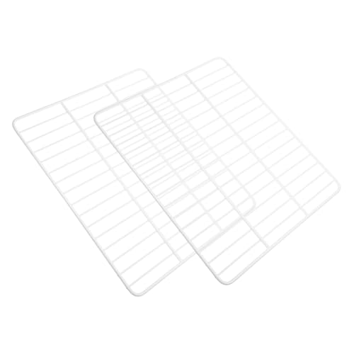 HEALEEP 2 Stück Kühlschrank Trennwand aus Metall Gefrierfach Organizer für Effiziente Lebensmittelaufbewahrung Breit Platzsparendes Design und Einfache Montage von HEALEEP