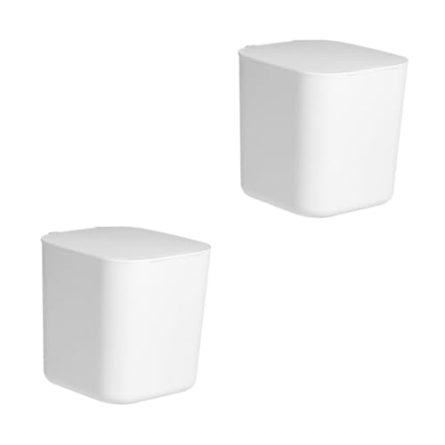 HEALEEP 2 Stück Mini Desktop Mülleimer mit Deckel Kleiner Abfallbehälter für Schreibtisch für Papierabfälle Kaffeereste und Kleine Müllstücke Weiß Platzsparendes Design HEALEEP 2 Stück Mini Desktop Mülleimer mit Deckel Kleiner Abfallbehälter für Schreibtisch für Papierabfälle Kaffeereste und Kleine Müllstücke Weiß Platzsparendes Design von HEALEEP