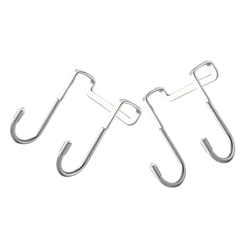 HEALEEP 2 Stück S Förmige Haken aus für Küchenschränke Multifunktionale Türhaken für Handtücher und Kleidung Platzsparend und Robust für Bad und Küche von HEALEEP
