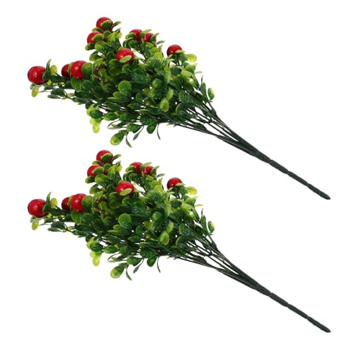 HEALEEP 2 Stück Teiliges Künstliche Früchte Zweige mit Realistischem Design Langlebige Kunststoffzweige als Tischdekoration für Zuhause Büro Party und Fotoshooting Detailreiche von HEALEEP