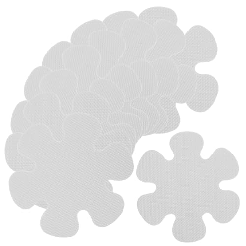 HEALEEP 20 Stück Teiliges Badewannen Rutsch Aufkleber Transparente Blütenform rutschfeste Sticker für Badezimmer Dusche Küche Treppen und Pool Selbstklebend Einfach zu Entfernen ohne von HEALEEP
