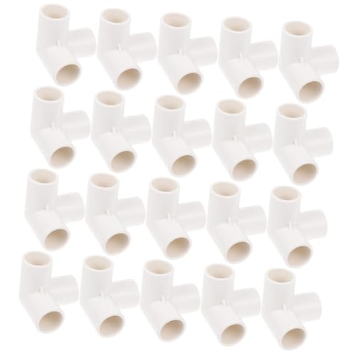 HEALEEP 20 Stück Teiliges PVC Drei Wege Fitting Winkelverbinder Korrosionsbeständige Rohrverbindung für Gestelle Pools Gartenrahmen Langlebige Wasserrohranschlüsse HEALEEP 20 Stück Teiliges PVC Drei Wege Fitting Winkelverbinder Korrosionsbeständige Rohrverbindung für Gestelle Pools Gartenrahmen Langlebige Wasserrohranschlüsse von HEALEEP
