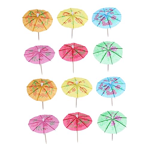 HEALEEP 288 Stück Cocktail Spieße mit Kleinen Regenschirmchen Bunte Dessert Topper für Cocktails Obst und Snacks für Partys und Feiern HEALEEP 288 Stück Cocktail Spieße mit Kleinen Regenschirmchen Bunte Dessert Topper für Cocktails Obst und Snacks für Partys und Feiern von HEALEEP
