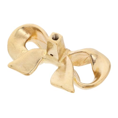 HEALEEP 2Stücke Goldene Messing Schrankgriffe mit Schleife Dekorative Möbelgriffe für Kommoden Schubladen Kinderzimmer und Schranktüren Elegantes Design für Stilvolle Inneneinrichtung von HEALEEP