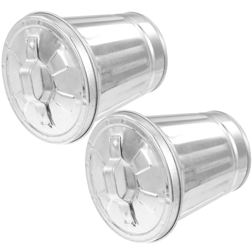 HEALEEP 2Stücke Metallmülleimer mit Deckel Handliche Aufbewahrungsbehälter für Schreibtisch und Tischplatte und Dekorativ für Büro und Zuhause von HEALEEP