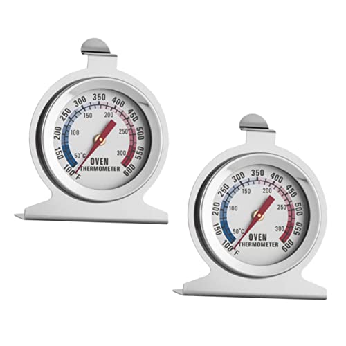 HEALEEP 2Stücke Ofen Thermometer für Bbq und Backen Temperaturmessgeräte von Präzise Kochthermometer mit Glatter Oberfläche Geeignet für Traditionelle Öfen von HEALEEP