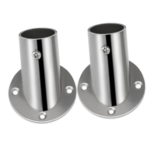 HEALEEP 2stücke Duschvorhangfassung Kleiderstangenfassung Flanschhalter Halterungsstütze Aus Für Kleiderstange Mit Befestigungsschrauben Für Badezimmer Und Küche HEALEEP 2stücke Duschvorhangfassung Kleiderstangenfassung Flanschhalter Halterungsstütze Aus Für Kleiderstange Mit Befestigungsschrauben Für Badezimmer Und Küche von HEALEEP