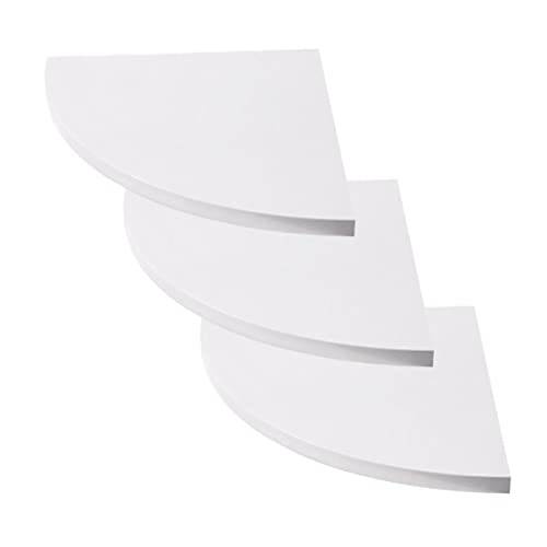HEALEEP 3 STÜCKE Eckregal Wandmontage Set Runde Hängende Regale für Schlafzimmer Büro und Wohnzimmer Hochwertige Wandregale zur Effektiven Raumnutzung Stufiges Design für Sammlungen und HEALEEP 3 STÜCKE Eckregal Wandmontage Set Runde Hängende Regale für Schlafzimmer Büro und Wohnzimmer Hochwertige Wandregale zur Effektiven Raumnutzung Stufiges Design für Sammlungen und von HEALEEP